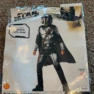 Star Wars Mandalorian Kids Costume - Black and Silver